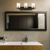 Home Deco Rockhill 22.07 in. 3-Light Black LED Bath Vanity Light Dark LED - Like New